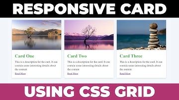 How To Make Responsive Cards In HTML | HTML CSS Responsive Cards