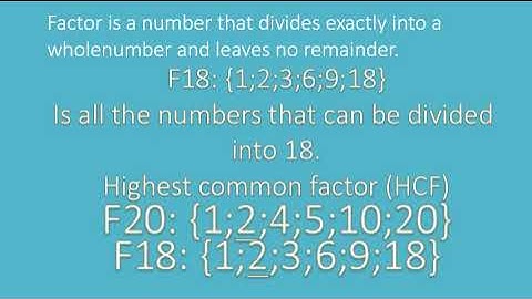 Grade 7 - Mathematics - Multiples and factors