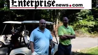 Playing golf at D.W. Field Golf COurse