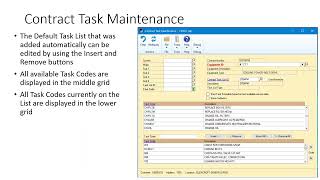 Maintenance Task Scheduling in WennSoft Signature