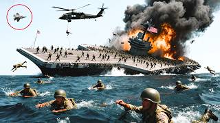 Big tragedy, April 18th! A US aircraft carrier carrying 10,000 elite troops sank in the open sea.