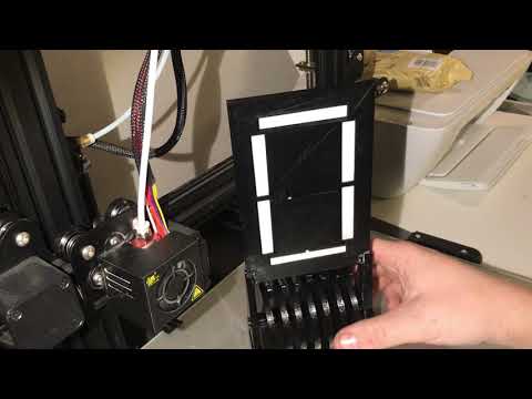 3D printed mechanical 7-segment display