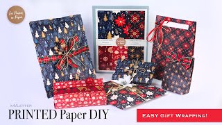 LPP PAPER DIY - A4/Letter Printed Paper Craft - Easy GIFT Wrapping! #giftwrapping