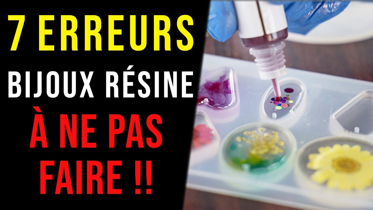 Bijoux Résine : 7 ERREURS de Débutant qui Ruine TOUT !! 