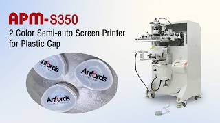 2 Color Semi Automatic Screen Printer for Plastic Caps | Precision Cap Printing