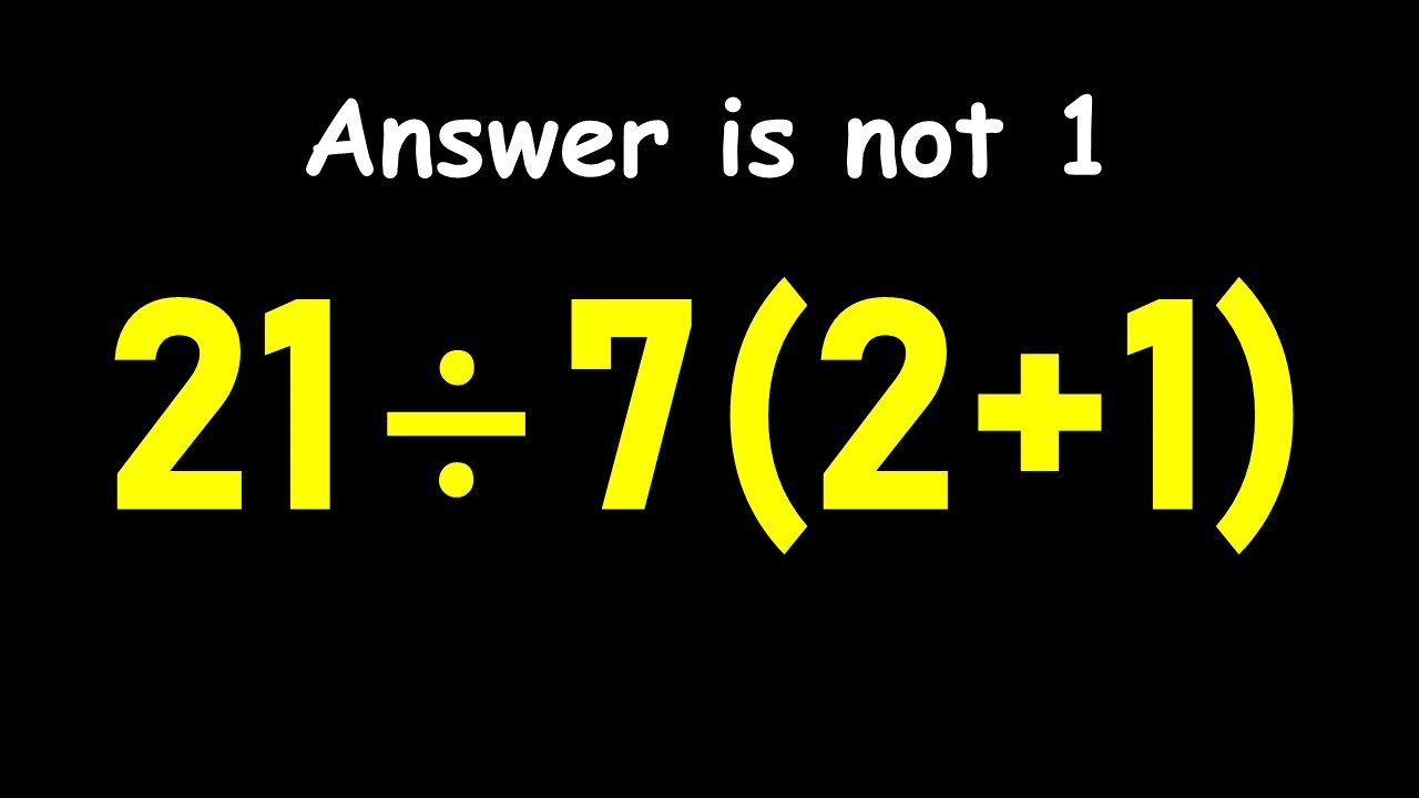 Most People Get This Math Question Wrong!