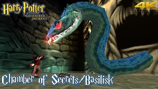 Harry Potter and the Chamber of Secrets PS1 'Basilisk' Walkthrough (4K)