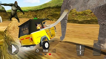 Elephant hitting my auto rickshaw |Offroad Tuk Tuk New Auto Rickshaw Driving Simulator Games  14