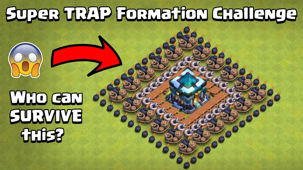 Super TRAP FORMATION Challenge | Clash of Clans | Coc Gameplay