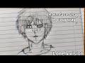 How to draw Anime face sketch in easy way |step by step|part 1 