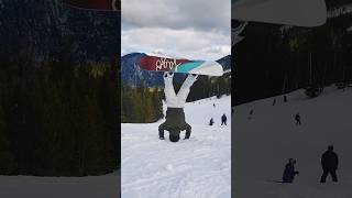 First Time Attempting Handstands on a Snowboard | Week 7 | #Handstands #Snowboarding