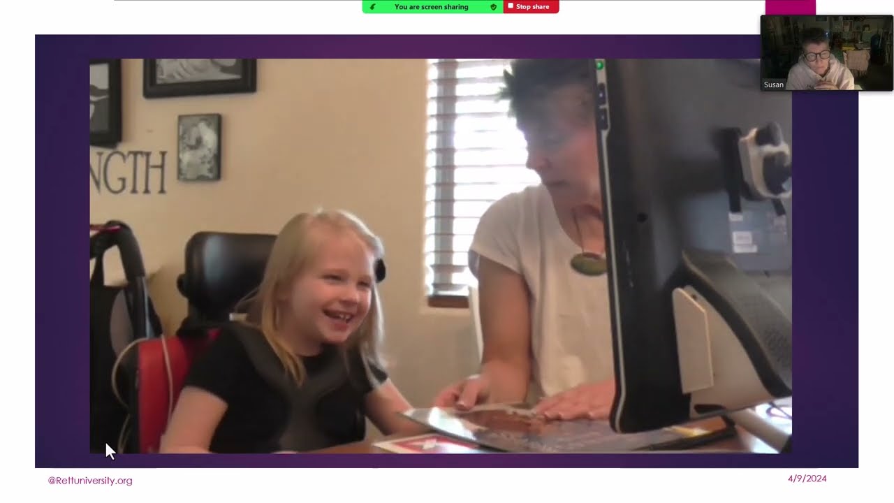 Rett University Web Chat - Sharing News