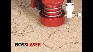 CO2 Laser Cut Cork World Map