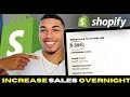 INCREASE SHOPIFY SALES OVERNIGHT - Conversion Rate Hack (Shopify Dropshipping)