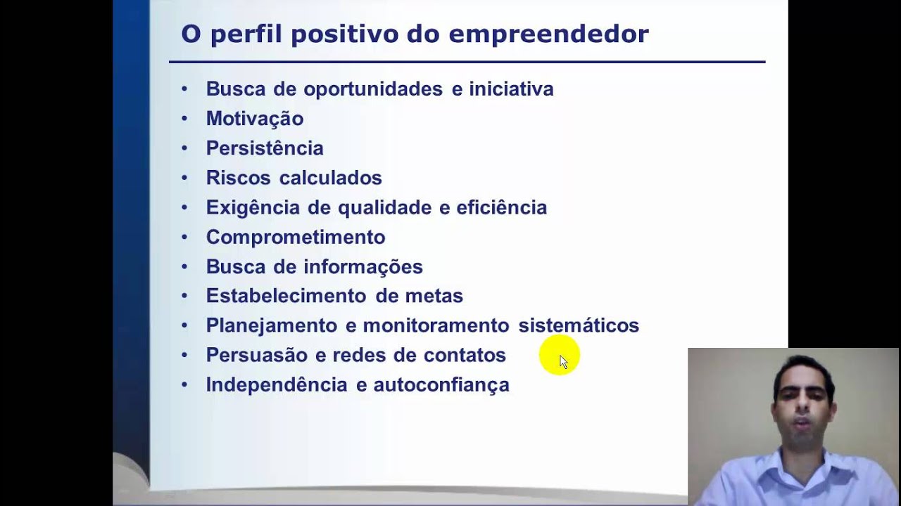 O Perfil do Empreendedor - YouTube