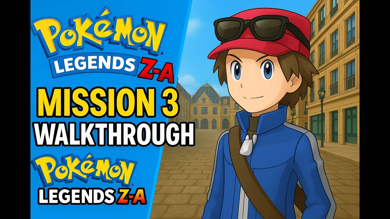 Pokémon Legends Z-A Mission 3 Walkthrough | Join Z-A Royale, Dive & Roll, Catch Pokémon, Wild Zones