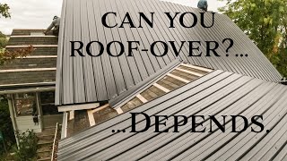 How to install a metal roof-over.