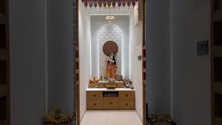 Silver Luxuria | Sacred Simplicity | Pooja Space Design ✨ #interiordesign