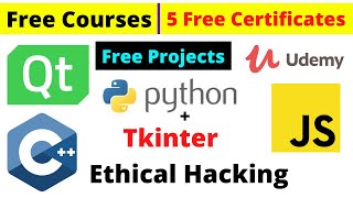 Udemy Free Certificate Courses Ethical Hacking Python+ Tkinter JavaScript Online Classes #DeepShukla