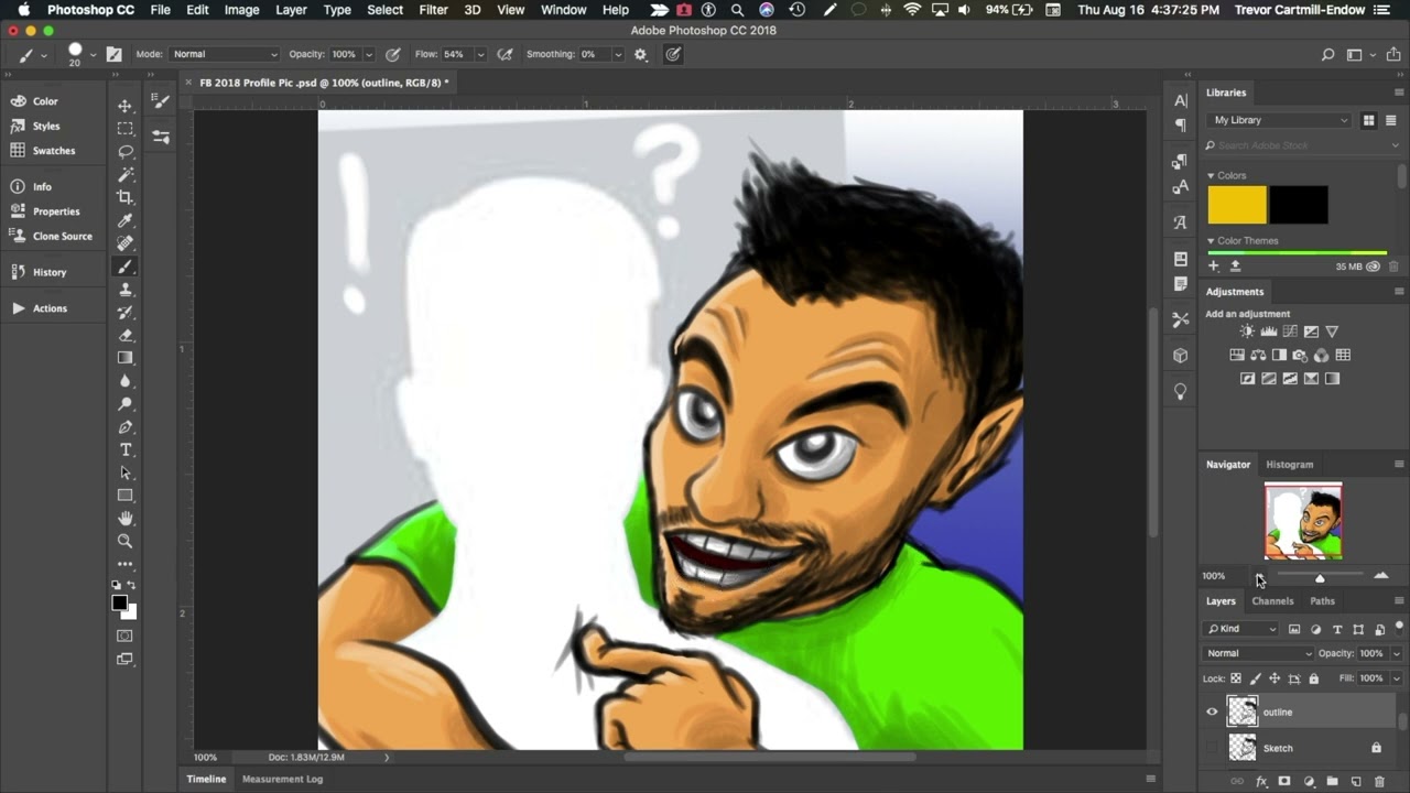 Rovertarthead FB 2018 Profile Pic Speedart