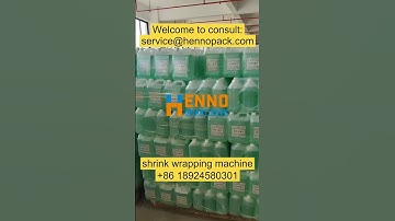 bottle/jar multiple pcs shrink wrapping machine#packing #machine #factory #palletizer