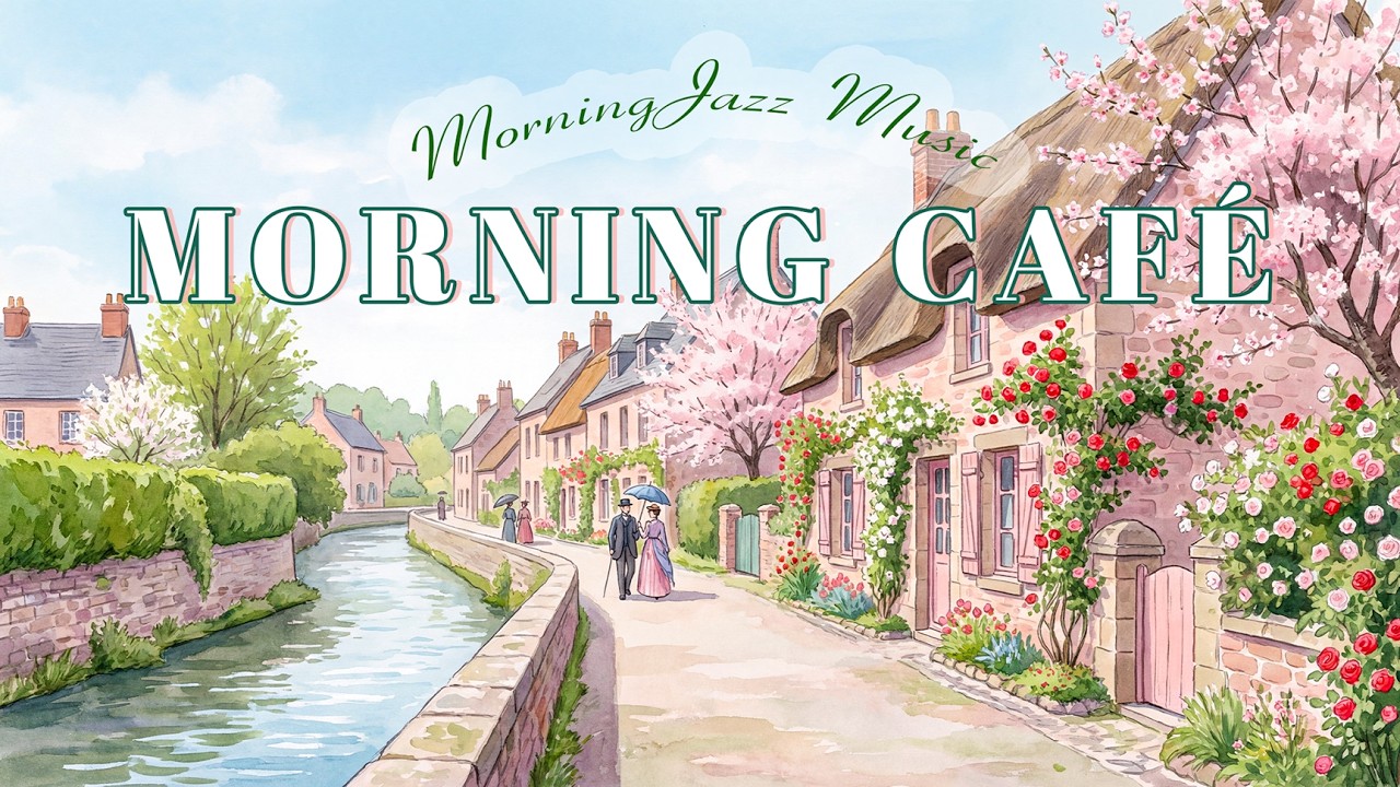 Paris Spring Morning Movie Jazz 🗼 Romantic Café Instrumental for Love & Relax