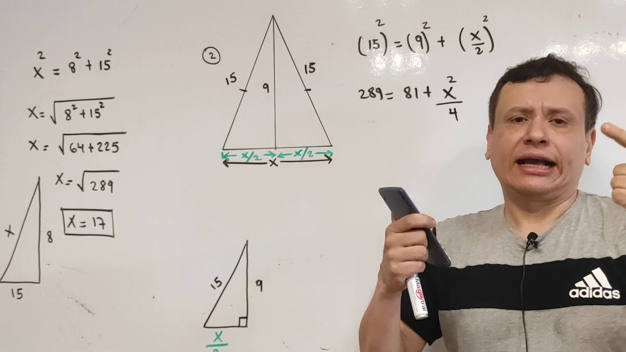 Geometría: Aplicación del Teorema de Pitágoras | Parte 3