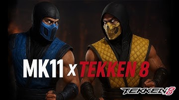 Subzero & Scorpian in Tekken 8 | Tekken 8 Sub Zero & Scorpion Mod  Crossover Gameplay