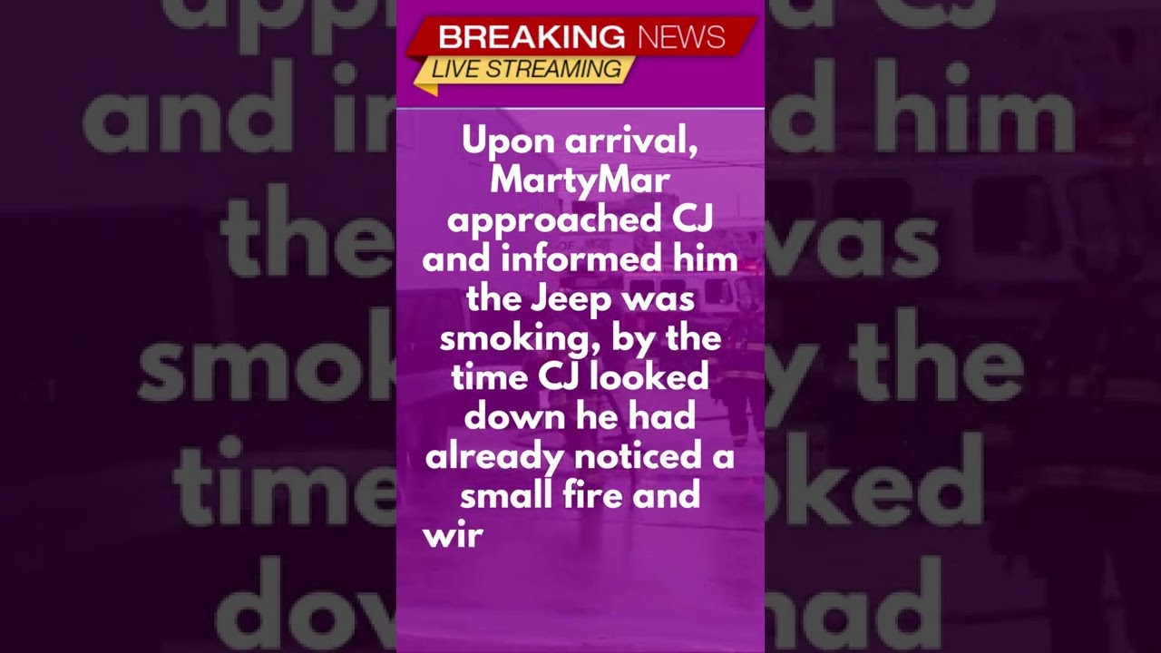  Breaking News CJ On 32s Demon Jeep Caught Fire Is Now Destroyed FACTS Shorts