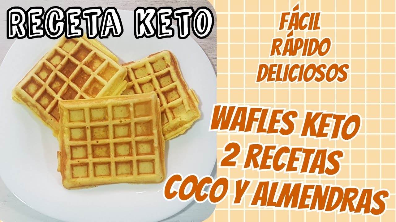Waffles keto Waffles pan keto waffle dulce sin gluten 1 con harina
