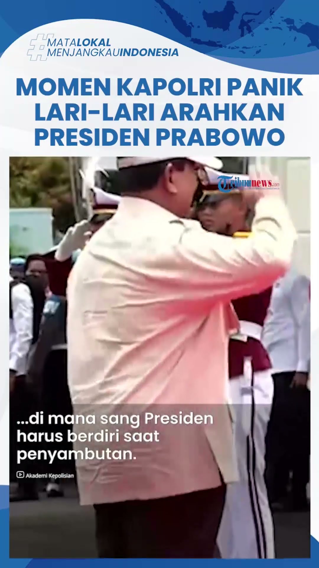 Detik-detik Kapolri Berlari ke Arah Presiden Prabowo, Beri Arahan saat Apel Kasatwil Polri di Akpol