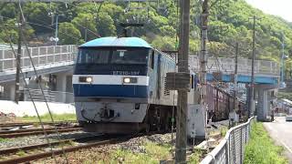 JR貨物 貨物列車糸崎駅3連発　EF210-321 EF210-137 EF210-172