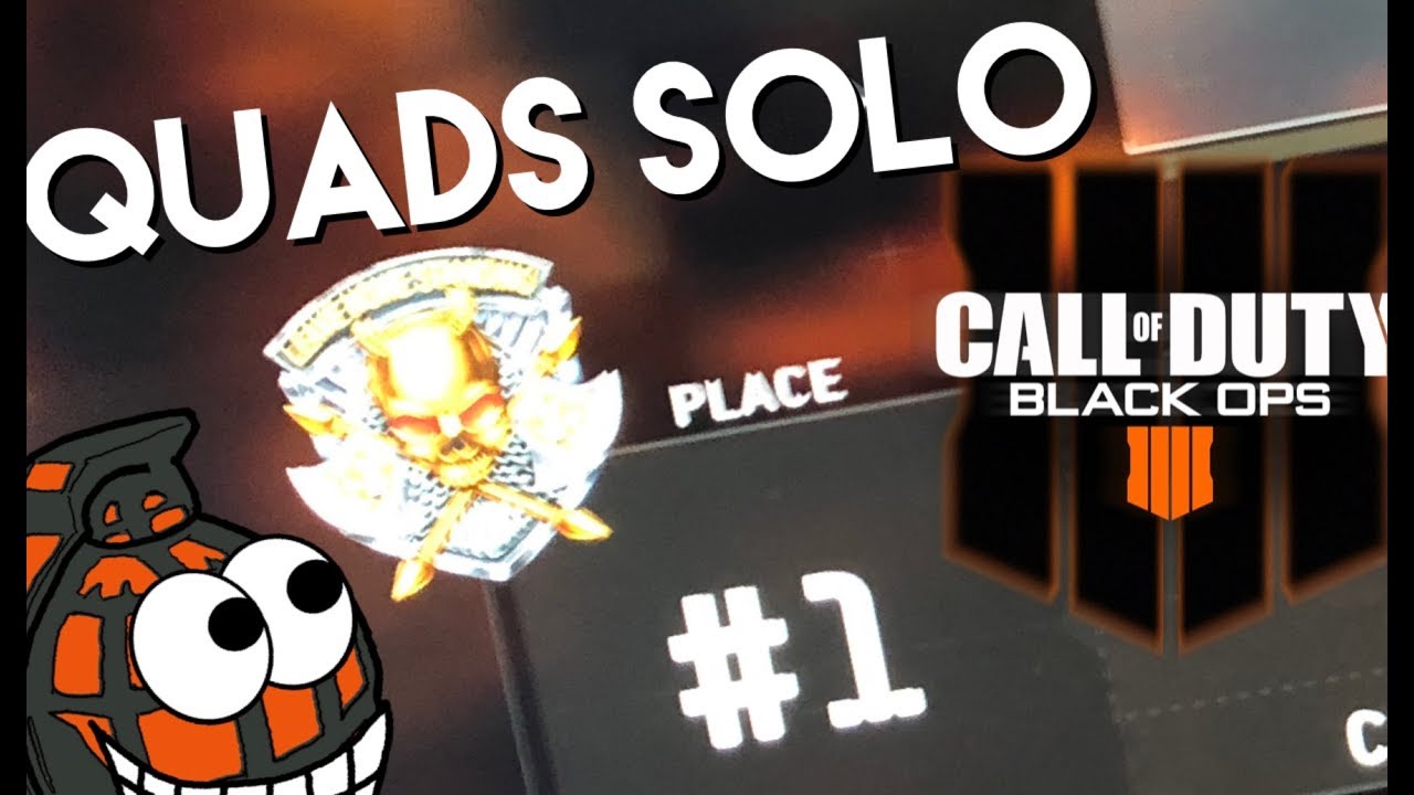 Blackout Quad Solo Win no Fill. Black Ops 4 YouTube