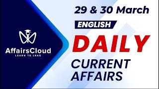 29/30 March Current Affairs 2026 | Daily Current Affairs | Current Affairs Today English 