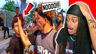 We Got In A FIGHT With Cash Nasty \& Friga! 5v5 Basketball At The Park! REACTION!