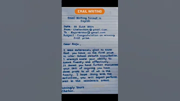 Email Writing Email Writing Format In English Email Letter Shorts 