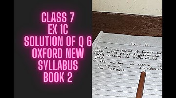 CLASS 7 SOLUTION OF EX 1C Q 6