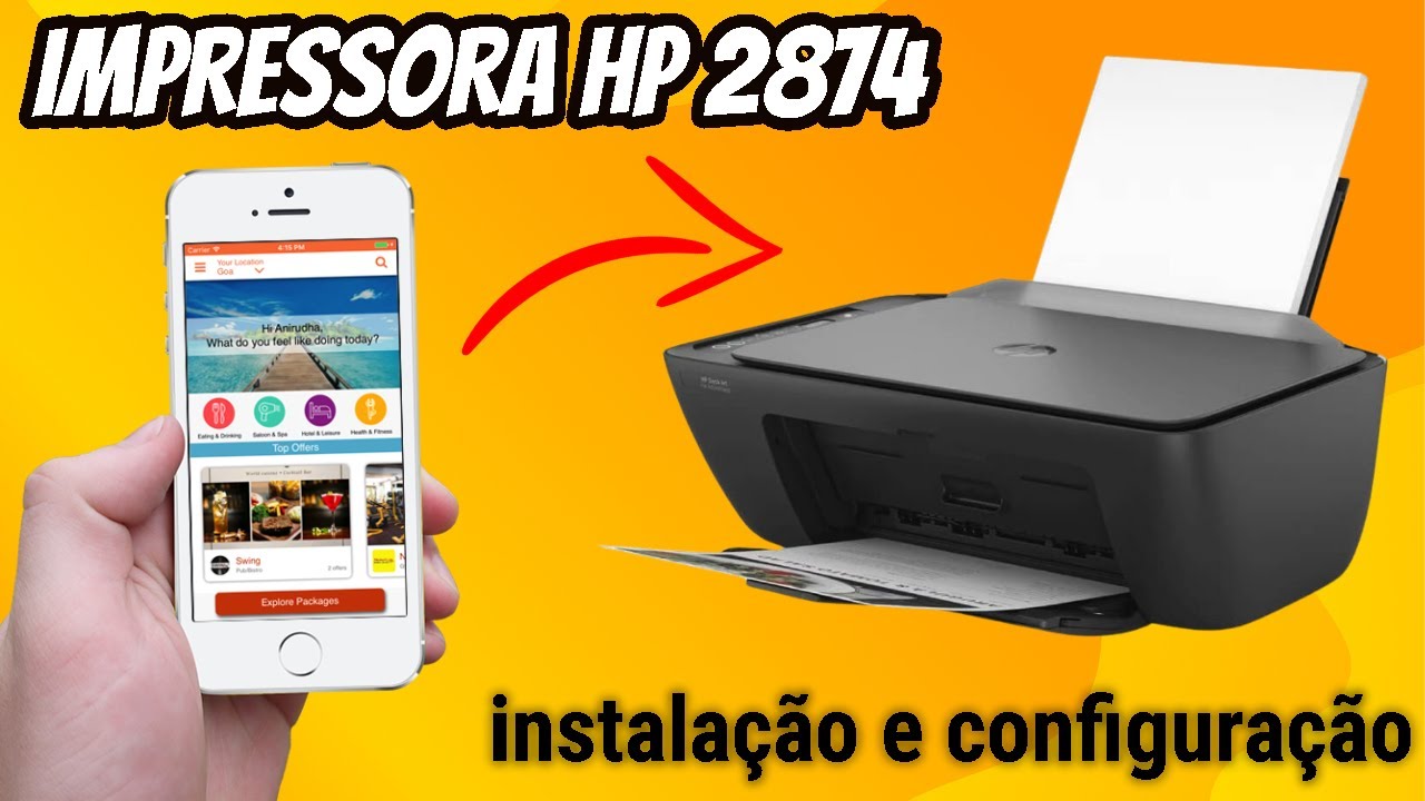 como IMPRIMIR PELO CELULAR na impressora HP 2874 - YouTube