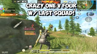 Best One V Four W All Time Best Mythic Gun Solo V Squad Gameplay