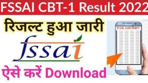 Fssai result 2022 / Fssai technical officer, assistant manager 2022 / Fssai result news today#fssai