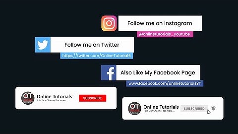 Just Created Some Lower Thirds Animation Clip For This Channel In After Effects