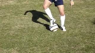 Toe touches moving forward
