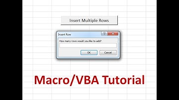 Macro Tutorial - Insert multiple rows