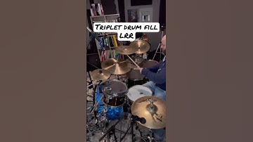 Triplet drum fill RLL #drumming #drumfill #drumfills #triplets #drumlesson #drumlessons #drummer