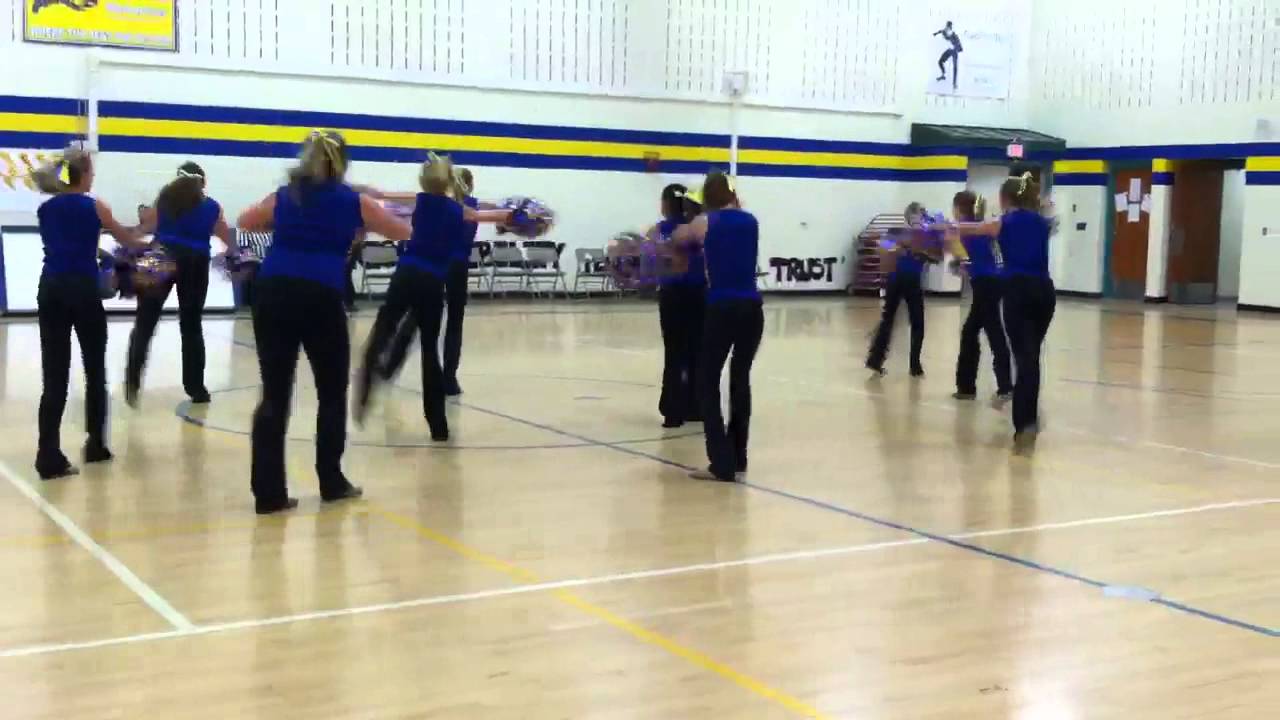 Oak Creek West Middle School Poms. - YouTube