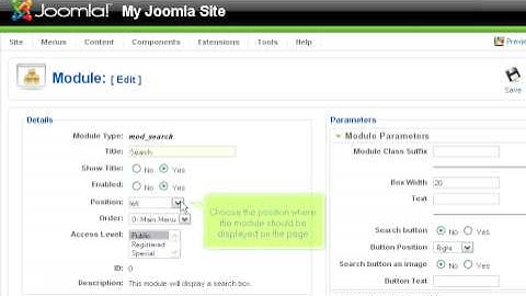 Joomla - CMS - Search Module