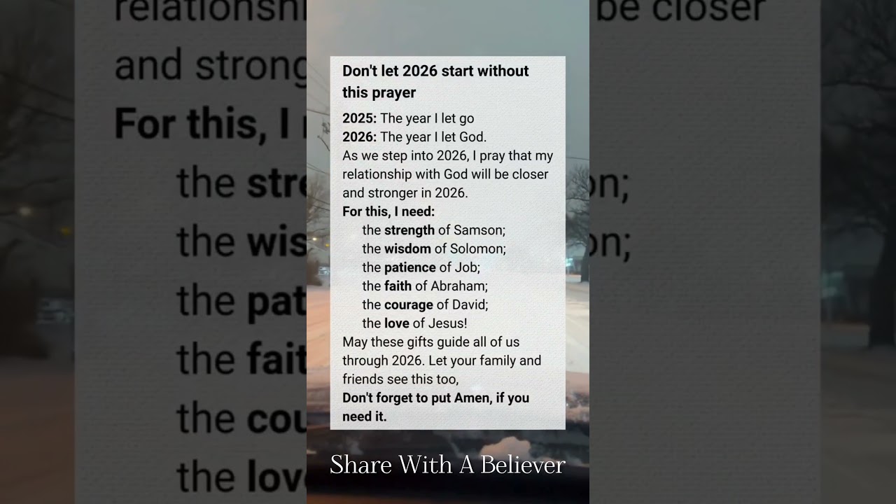 This Prayer Could Change Your 2026 🙏 Don’t Skip 