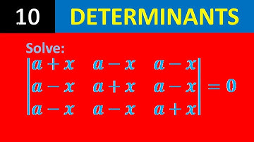 wbchse hs class 12 determinant 10 solve for x