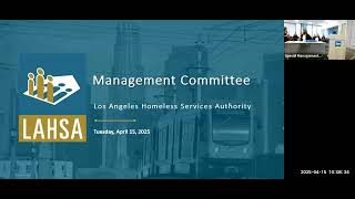 LAHSA Special Management Committee Meeting | 04.15.2025