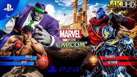 Marvel vs Capcom Infinite | Hulk & Ryu vs Thanos & Ultron | PS4 Gameplay 4K #marvelvscapcom